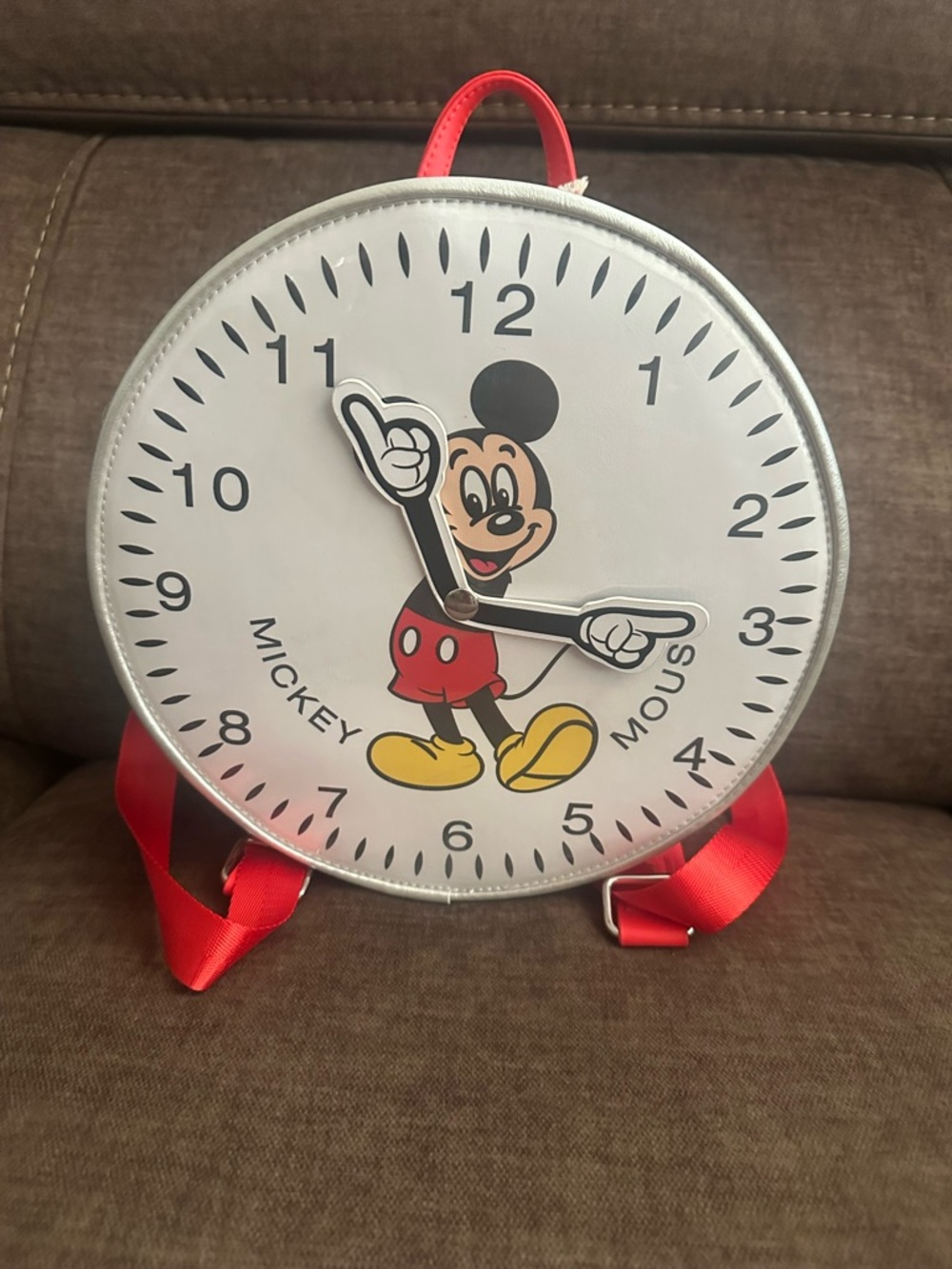 Disney Mickey Mouse Loungefly Round Watch Figural Mini Backpack